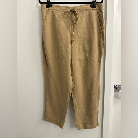 JCREW - Tie Waist Linen Pant size large. Like new! - Picture 4 of 8